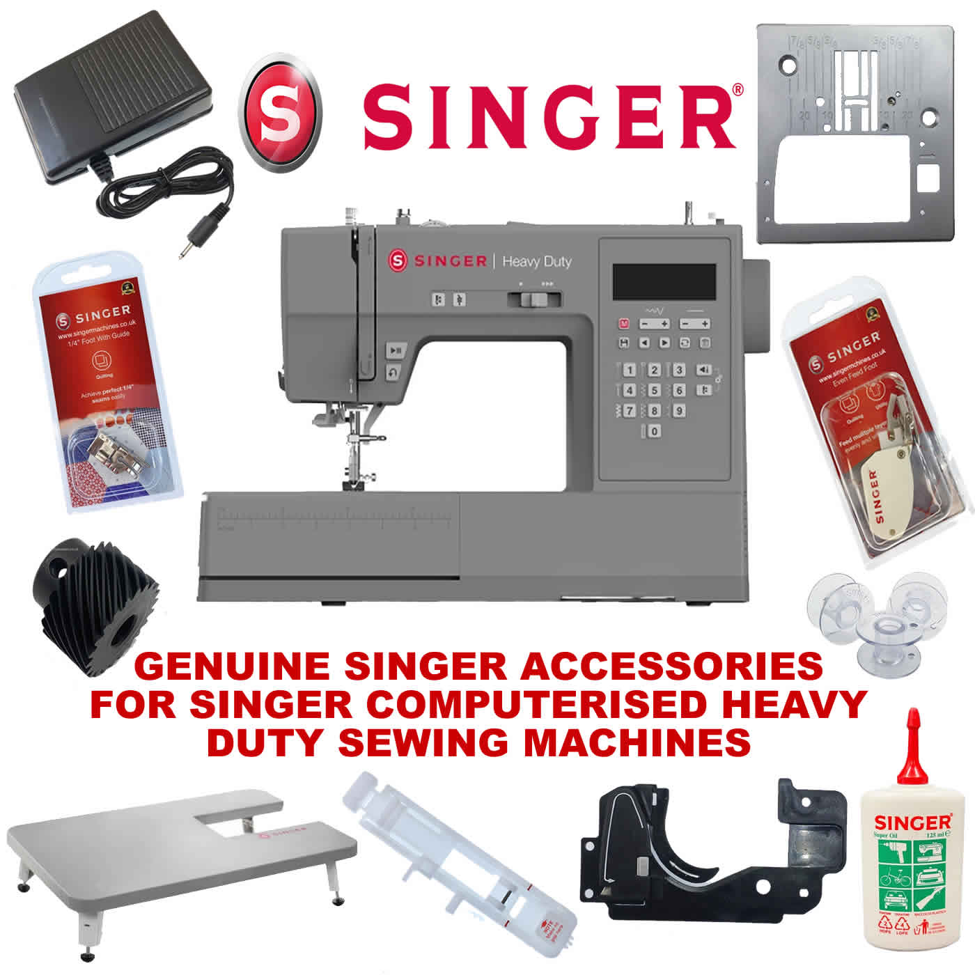 Singer Heavy Duty Computerised Sewing Machine, HD6605C
