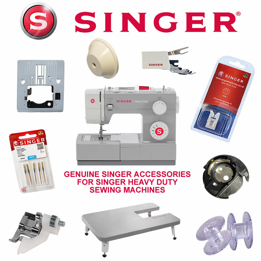 Singer Heavy Duty Mechanical Sewing Machine Genuine Range of Accessories